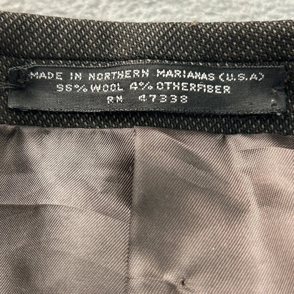 Jones New York for Hecht's Wool Sport Coat Mens 41R Brown Blazer 2 Button USA
